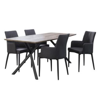 Stół 190x90cm okleina 3D dąb antyczny owalny blat