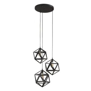Lampa wisząca Triangle 3L czarna