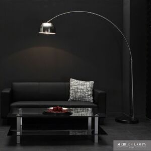 Lampa podłogowa 1L z  wysięgnikiem łukowym