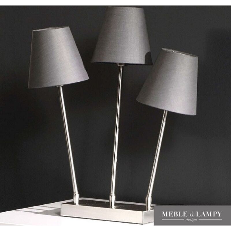 Lampa stołowa 3L szara regulowana