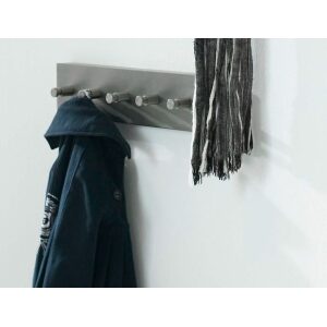 Wieszak ścienny 5 haków stal nierdzewana