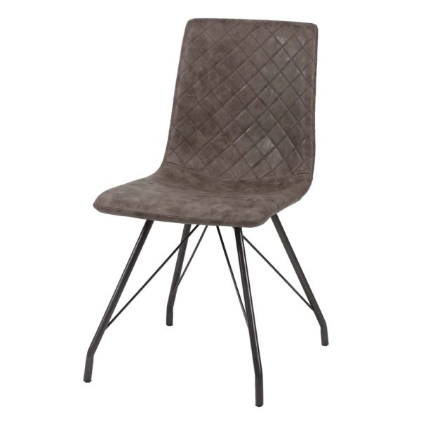 Krzesło RUIT BROWN pikowane