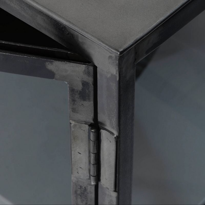 Komoda RIFT metal i szkło