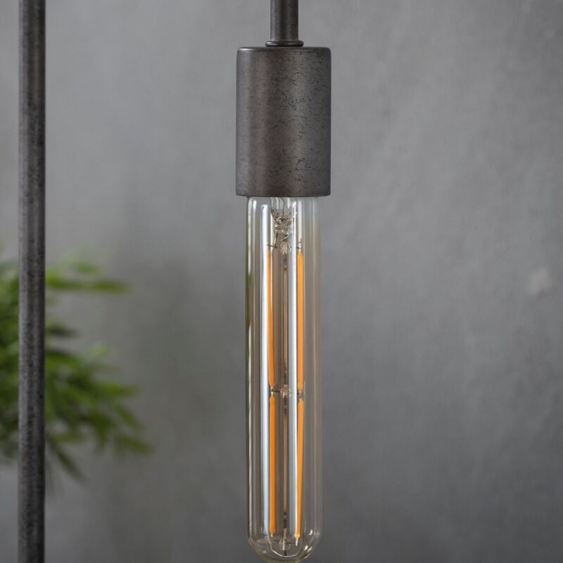 Żarówka rustykalna Złota Tuba 18,5 cm amber