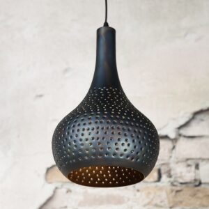 Lampa wisząca 1x Cone czarny-brąz