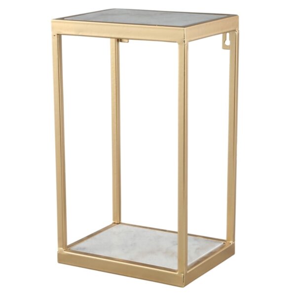 Półka gold Marble metal square 35