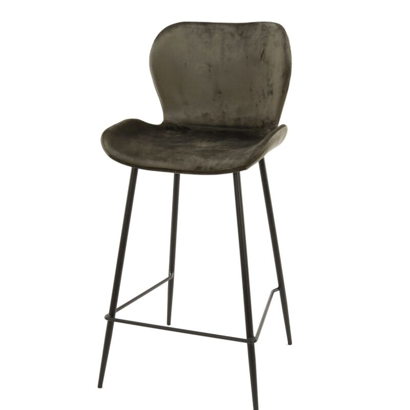 Krzesło barowe Velvet antracyt