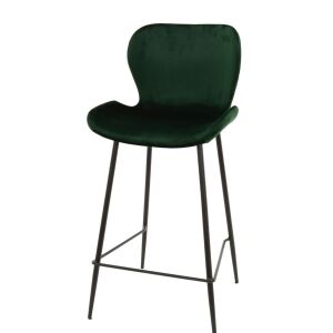 Krzesło barowe Velvet zielony