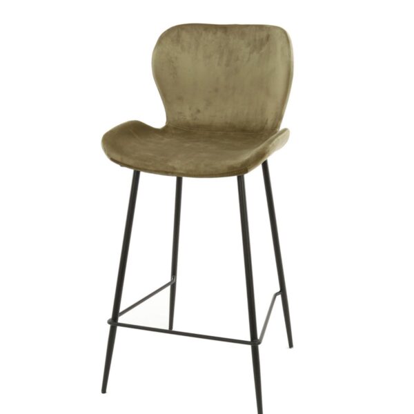 Krzesło barowe Velvet champagne