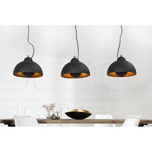 Lampa wisząca Studio 3 czarno-złota