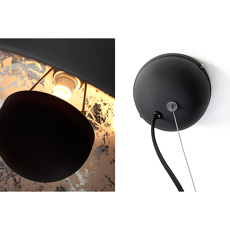 Lampa wisząca Studio czarno-srebrna - obrazek 5