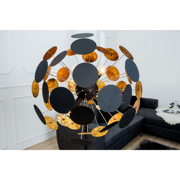 Lampa podłogowa Infinity Home 170 cm czarne złoto