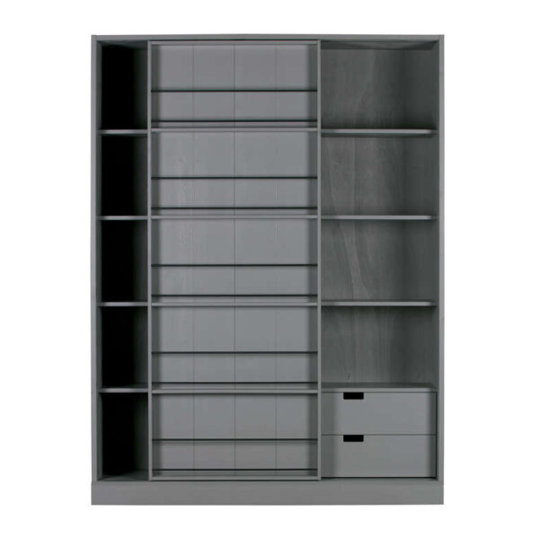 Szafa sosnowa z drzwiami przesuwnymi