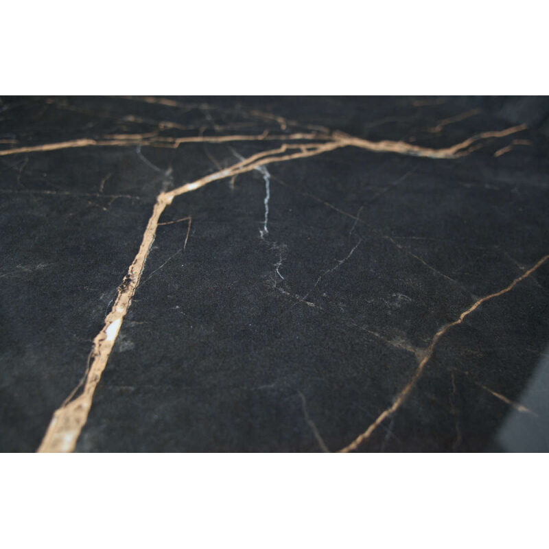 Stolik Vida z mamrmurowym blatem czarny 48xØ60 - obrazek 3