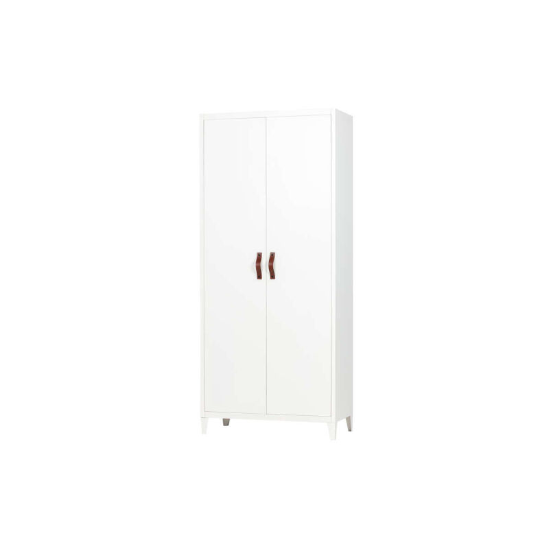 Szafa dwudrzwiowa Brock metalowa biała - obrazek 2