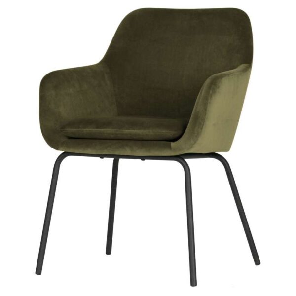 Zestaw 2 krzeseł MOOD velvet zielone