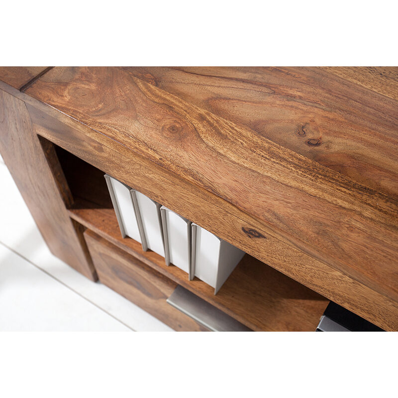 Szafka RTV Makassar 135 cm drewniana - obrazek 4