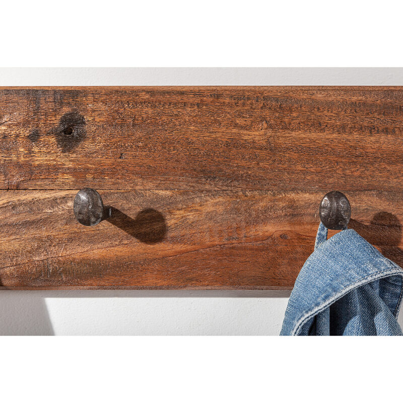 Wieszak ścienny Hemingway 90 cm recyklingowane drewno - obrazek 4