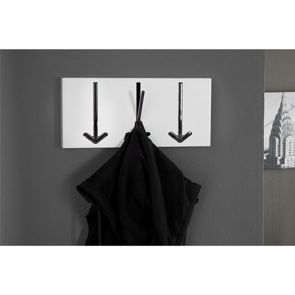 Wieszak ścienny Arrow 3 biały