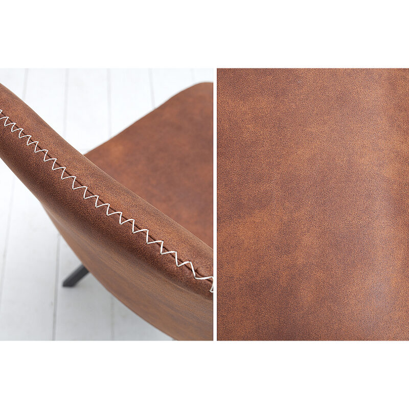 Krzesło Amsterdam Retro brązowe 3 szt - obrazek 5