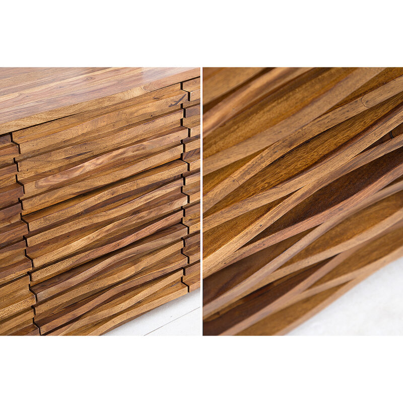 Komoda Relief 160 cm brązowa - obrazek 5