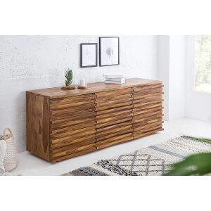 Komoda Relief 160 cm brązowa