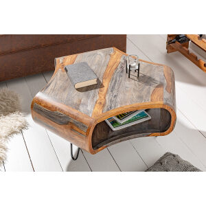 Stolik kawowy Organic Living 70 cm szary