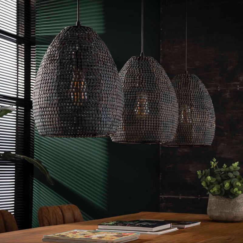 Lampa wisząca 3xØ26 Armor ovalna