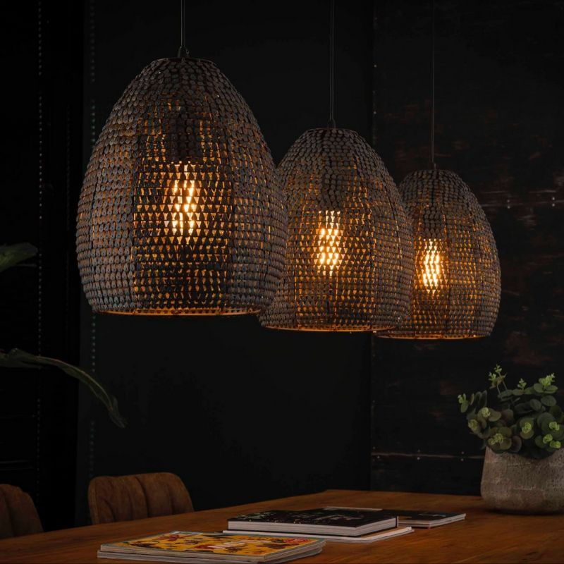 Lampa wisząca 3xØ26 Armor ovalna