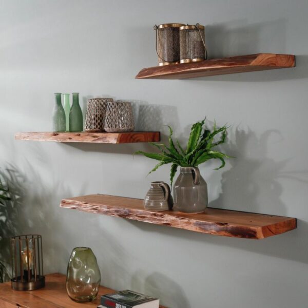 Półka ścienna Edge 90 cm akacja naturalna