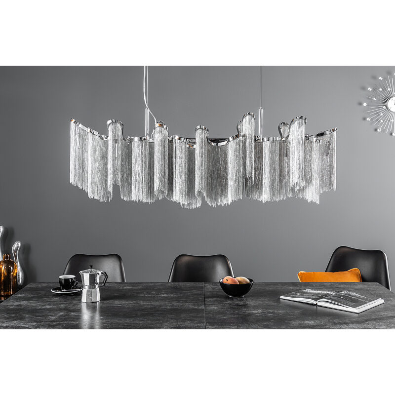 Lampa wisząca Elegance srebrna 118 cm - obrazek 2