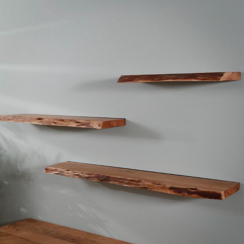 Półka ścienna Edge 90 cm akacja naturalna