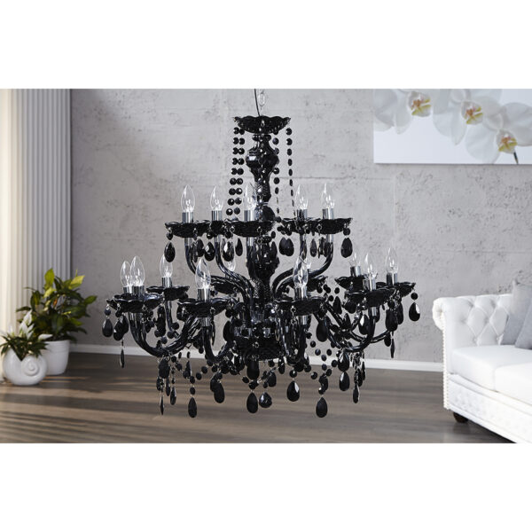 Żyrandol Diamonds 15L czarny