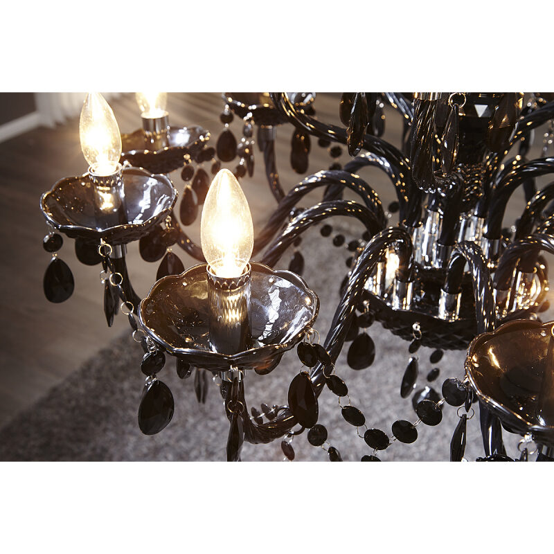 Żyrandol Diamonds 15L czarny - obrazek 4