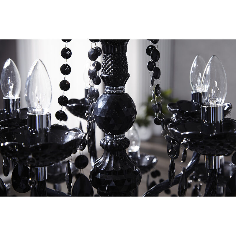Żyrandol Diamonds 15L czarny - obrazek 6