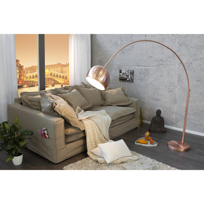 Lampa podłogowa Big Bow miedziana - obrazek 2