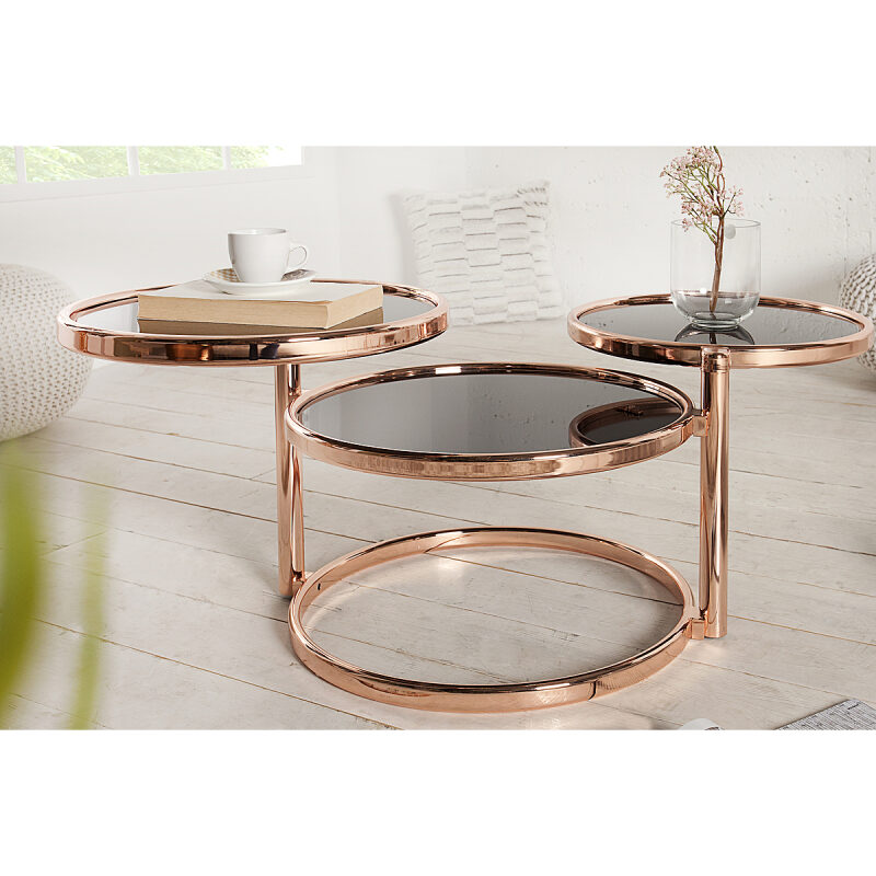 Stolik Art Deco 3 miedziany - obrazek 2
