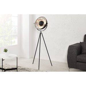 Lampa podłogowa Studio 145 cm czarny srebrny