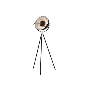 Lampa podłogowa Studio 145 cm czarny srebrny
