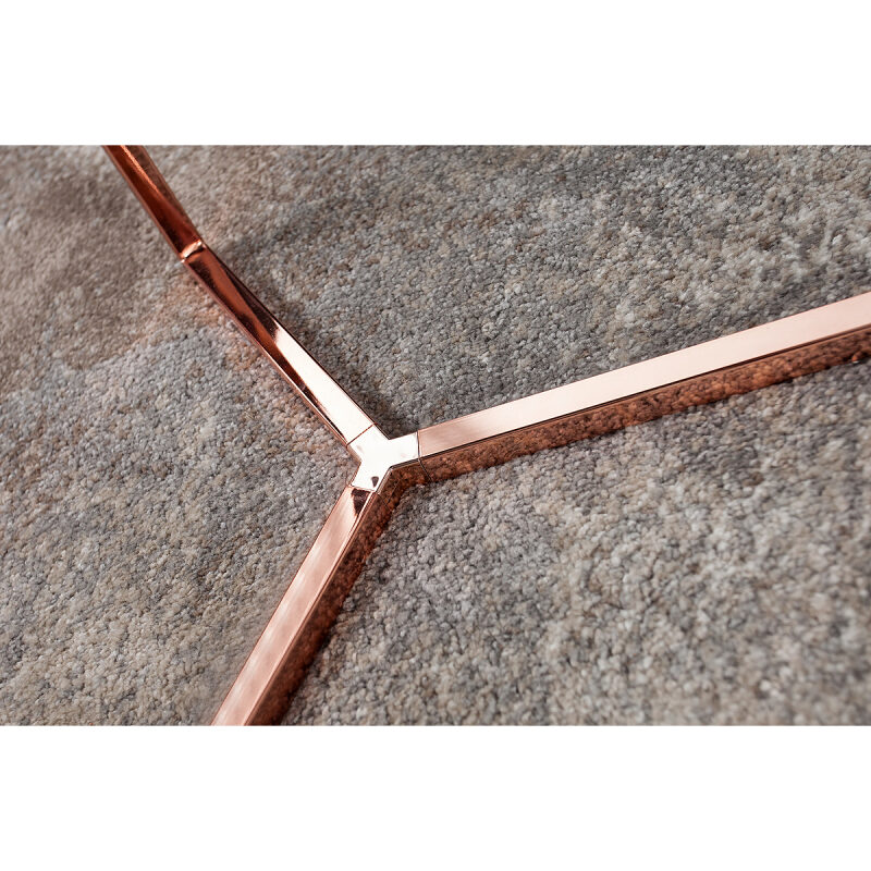 Stolik art deco 50 cm miedziano-czarny - obrazek 5