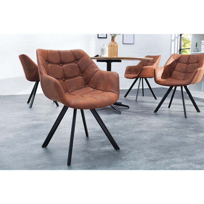 Krzesło Courtier brązowe - obrazek 4