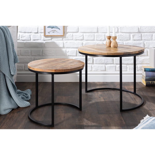 Stolik kawowy Elements 2 szt mango