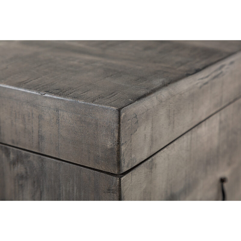 Skrzynia Factory Loft 115 cm szara - obrazek 5