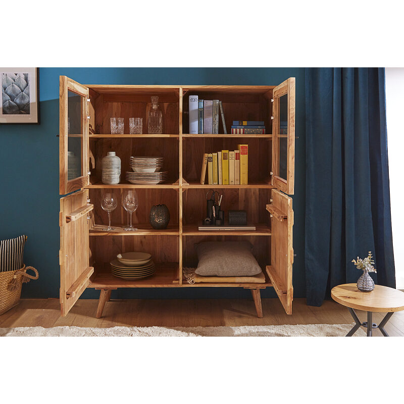 Witryna Mystic Living 140 cm akacja - obrazek 3