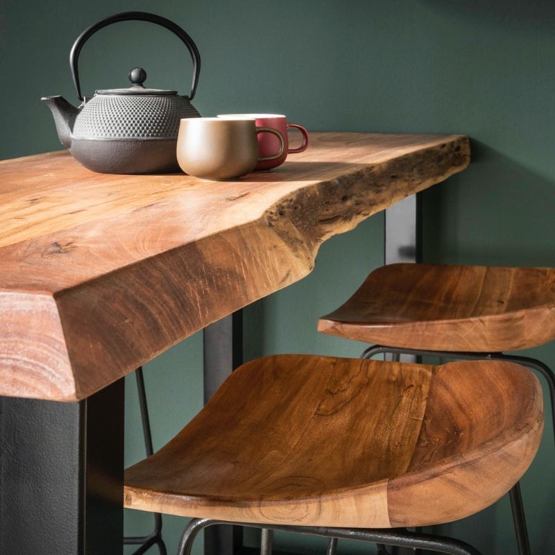 Krzesło barowe drewniane Ergo