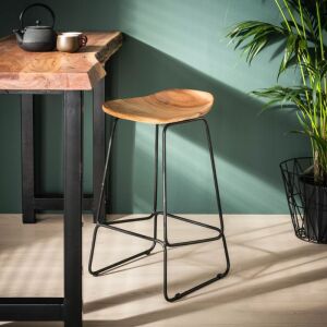 Krzesło barowe drewniane Ergo