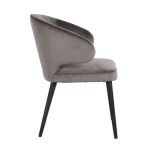 Krzesło Indigo Stone velvet szary