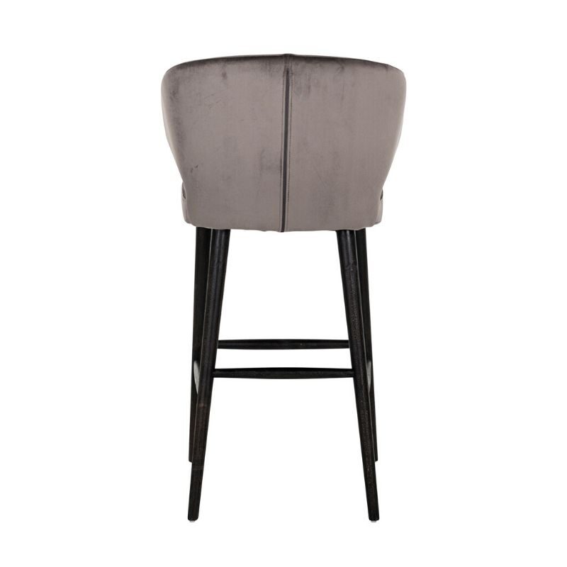 Krzesło barowe Indigo Stone velvet szary