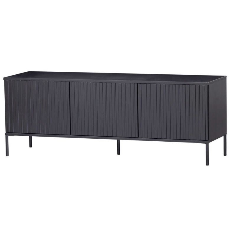 Komoda GRAVURE 150 cm sosna czarna