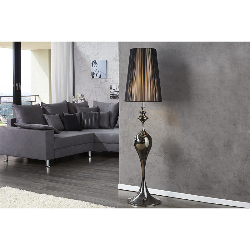 Lampa podłogowa Lucie 160cm czarna